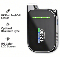 Nuevo Alcoholímetro Conectado de Alta Precisión Electroquímico Airsense H3, Alcoholímetro Portátil Nocturno con Pantalla TFT IPS Negra