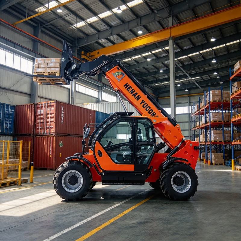 Rough Terrain Hydraulic Telehandler with Telescopic Arm for ...