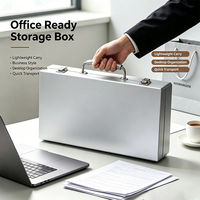 Boîte de rangement en fer pour bureau, prête à l'emploi, OEM