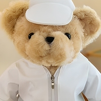 Ours en peluche personnalisé avec logo pour cadeau de magasin 4S
