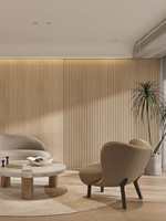 Panneau mural rainuré en WPC imperméable, revêtement à lattes rainurées, grain de bois, décoration intérieure, taille personnalisée, plusieurs couleurs