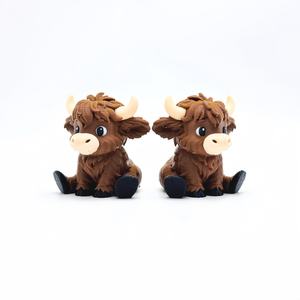 Adorno <span class=keywords><strong>de</strong></span> vaca Highland impreso en 3D, Mini figura <span class=keywords><strong>de</strong></span> 2,32 ", Toro Sentado, protección del medio ambiente para decoración del hogar, juguete para niños <span class=keywords><strong>de</strong></span> interior y exterior - Product Image 2