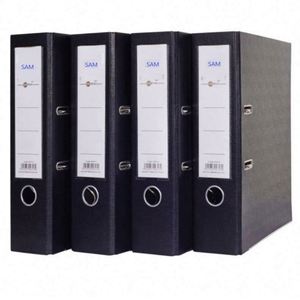 Classeur à levier A4 en plastique avec 2 anneaux de 3 pouces, poignée et trou de maintien pour les doigts, organiseur de documents - Product Image 2