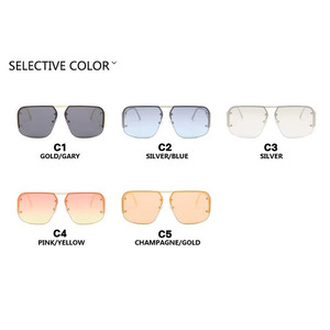 Customized New Retro <b>Square</b> Trendy <b>Sunglasses</b> Fashionable and Versatile Women's <b>Sunglasses</b> - Product Image 4
