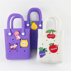Waterproof EVA Silicone Handbag <strong>Punching</strong> Women's Tote <strong>Bags</strong> With Shoulder Strap for Women Hand Tote <strong>Bag</strong> Beach <strong>Bag</strong> - Product Image 6