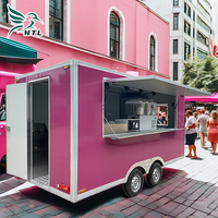 Bon prix Remorque alimentaire multifonctionnelle Street Mobile Ice Cream Candy Trailer