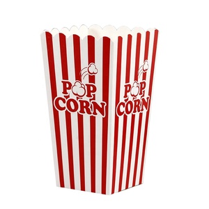 Disposable Custom Printed Eco-friendly Chicken Popcorn Bucket Paper Box Food Box Packaging Popcorn Box Wtih Logo