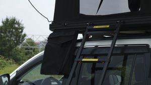 Hard Car Roof Top <b>Tent</b> Double Layer Canvas Square Clamshell Stable Windproof All-Season Overland Camping <b>Large</b> Interior - Product Image 4
