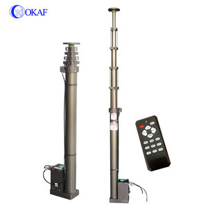 Mât électrique monté sur véhicule en alliage d'aluminium de haute qualité, <span class=keywords><strong>antenne</strong></span> télescopique mobile, <span class=keywords><strong>poteau</strong></span> télescopique électrique avec trépied - Product Image 3