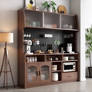 Solid Wood <b>Sideboard</b> 900mm High Multifunction Storage Cabinet For Dining Room - Product Image 1