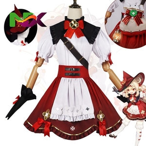 Disfraz de Mucama Lolita <span class=keywords><strong>Klee</strong></span> de Alta Calidad al por Mayor, Disfraces de Fiesta de Halloween, Disfraz de Anime, <span class=keywords><strong>Cosplay</strong></span> de <span class=keywords><strong>Genshin</strong></span> <span class=keywords><strong>Impact</strong></span> - Product Image 3