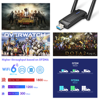EDUP-receptor de satélite Wifi6 Realtek inalámbrico, Dongle Wifi6e AX1800 USB 3,0, adaptador Wifi RTL8832BU