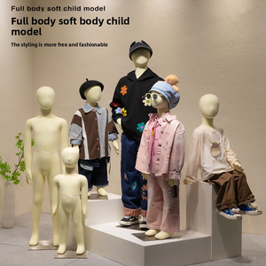 Maniquíes de Cuerpo Completo con Cuerpo Flexible para Ropa Infantil: Ideales para Exhibiciones de Bebés, Niños y Adolescentes en Escaparates - Product Image 1