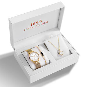 Zsiibso — montre Bracelet de luxe en or pour femmes, ensemble de bijoux, de perles, à la mode, créative, montre à Quartz, cadeau pour dames - Product Image 6