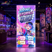 Boîte à lumière modulaire TIANYU pour exposition, en tissu, avec profilé LED en aluminium, affichage graphique sans outil