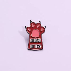 Broche de chat personnalisée créative en métal pour couples, badges d'étudiant, idées cadeaux pour Noël, fête nationale - Product Image 3