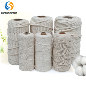 Cable de macramé Natural trenzado, cuerda decorativa de algodón 100%, 1mm-20mm, fabricación personalizada - Product Image 6