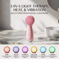 Brosse nettoyante faciale en silicone certifiée CE RoHS, nettoyage en profondeur, exfoliant pour le visage, appareil de nettoyage facial chauffant imperméable