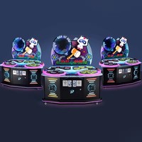 Nouveau duo de musique d'éclairage de luxe divertissement de console de jeu d'arcade Smash Mole à pièces