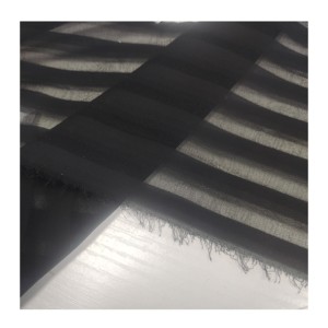 Tela de Chifón Jacquard con Rayas de <span class=keywords><strong>Sombra</strong></span>, Transpirable, Transparente y Sexy para Vestidos y Blusas - Product Image 1