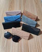 Plier lunettes étuis à lunettes pour lunettes de lecture boîte sac lunettes Triangle étui pliant lunettes de soleil pochette stockage lunettes