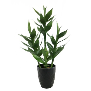 Bambú de la Suerte Artificial de 55 cm de Altura, <span class=keywords><strong>Dracaena</strong></span> Sanderiana, Bonsái Artificial, Venta al por Mayor - Product Image 6