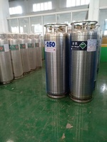 Réservoir cryogénique Dewar de haute qualité de 250 L avec une basse pression de fonctionnement pour l'azote liquide