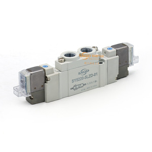 Vanne solénoïde double Sxqd Sy5220-5lzd-01, port 1/4 po, vanne de régulation de gaz pour systèmes pneumatiques - Product Image 1
