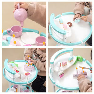 EDULAND Boîte <span class=keywords><strong>de</strong></span> jeu <span class=keywords><strong>de</strong></span> cuisine en bois avec chariot et chariot <span class=keywords><strong>de</strong></span> courses - <span class=keywords><strong>Jeux</strong></span> éducatifs pour les enfants <span class=keywords><strong>de</strong></span> 2 à 4 ans - Product Image 5