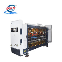 Machine d'impression et de découpe flexographique entièrement automatique haute vitesse pour boîtes en carton ondulé multicolores