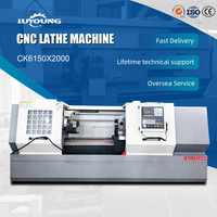 Tour CNC horizontal économique robuste CK6150 à banc plat, commande Fanuc, guidage linéaire complet simple, machine de tournage automatisée