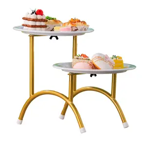 Bán buôn New Arrival kim loại vàng bánh đứng 3 Tier hiển thị thanh lịch bánh Khay cho bánh bên Nhà cung cấp