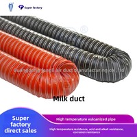 Tuyau soufflé pour machine à film, résistant aux hautes températures, anticorrosion, résistant aux acides et aux alcalis, facile à plier, ignifuge