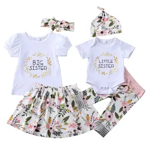 Big Sister Little Sister Girl Outfit Clothing Sets Summer