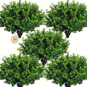 20-Piece Set UV Resistant <b>Artificial</b> Boxwood Shrubs and <b>Trees</b> for <b>Outdoor</b> & Indoor Weddings Decorations Made in China - Product Image 1