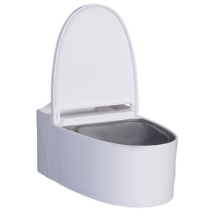 Cenicero de pared para inodoro con tapa, de acero inoxidable blanco, almacenamiento para accesorios de fumar, sin necesidad de taladrar - Product Image 4