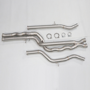 Tubos de escape de acero inoxidable de alto rendimiento para <span class=keywords><strong>BMW</strong></span> M3 F80 3.0T M4 F82 2014-2019, tubo intermedio de igual longitud, silenciador de rendimiento. - Product Image 1