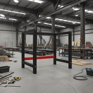 Máquina para Perfiles de Acero D0100X386Y6 con Recubrimiento en Polvo Negro, Equipo de Construcción Industrial - Product Image 2