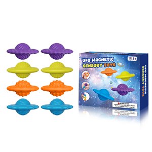 Jouet anti-stress soucoupe volante UFO, jouet sensoriel magnétique éducatif en silicone conçu pour les enfants - Product Image 6