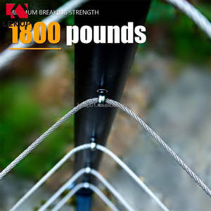 Câble en acier inoxydable T316 de 1/8 po, 305 m, pour garde-corps de terrasse, câble de construction 7x7 brins, type aviation, avec coupe-câble en acier - Product Image 5