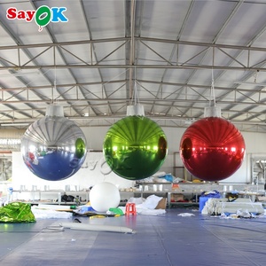 Gran oferta, barato, decorativo, Pvc, reflectante, azul-verde, mezcla media, iridiscente, 1 metro, <span class=keywords><strong>discoteca</strong></span> gigante, Bola de espejo inflable/<span class=keywords><strong>esfera</strong></span> - Product Image 5