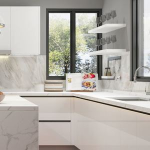 ตู้ครัวไม้เนื้อแข็งที่เรียบง่ายทันสมัยพร้อมการออกแบบที่ปรับแต่งได้และฟังก์ชั่นอเนกประสงค์ - Product Image 1