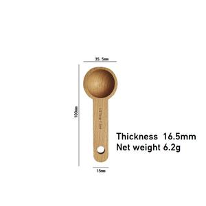 Cuillères de service en bois écologiques personnalisées de <span class=keywords><strong>10g</strong></span> mini de 5ml pour café thé bain <span class=keywords><strong>sel</strong></span> lait en poudre usage quotidien dans la cuisine - Product Image 4