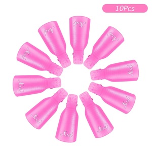 Lot de 10 pinces réutilisables pour dissolvant de vernis à ongles, légères, compactes, en plastique et métal, pour une utilisation à deux mains, pour un retrait facile et professionnel des ongles - Product Image 6
