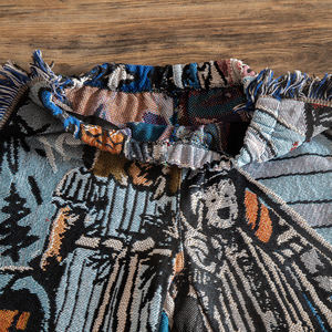 กางเกง<span class=keywords><strong>ขา</strong></span><span class=keywords><strong>สั้น</strong></span>ผ้าทอแจ็คการ์ดลายฮิปฮอปสำหรับผู้ชาย ดีไซ<span class=keywords><strong>น</strong></span>์ใหม่ ผลิตจากผ้าฝ้ายรีไซเคิลผสมโพลีเอสเตอร์ ระบายอากาศได้ดี <span class=keywords><strong>ราคา</strong></span>โรงงาน - Product Image 6