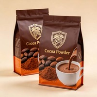 Sachet Doypack Personnalisé pour Poudre de Cacao, Qualité Alimentaire, Fermeture Éclair, Étanche à l'Air et à l'Humidité, Idéal pour la Pâtisserie et les Poudres Alimentaires