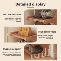 Étagère à chaussures en bambou pour la maison, le dortoir, moderne, petite, étroite, rectangulaire, 5 niveaux, rangement en coin, design gain de place