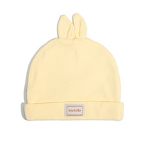 Gorro de Bebé Ecológico Antibacterial de Algodón Suave y Poliéster para Recién Nacidos, Gorro de Punto Encantador con Talla y Logotipo Personalizables