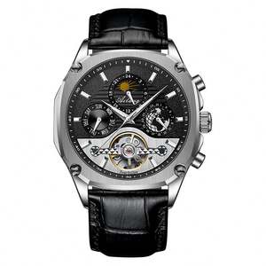 Reloj de Pulsera para Hombre 2025, Nuevo, Automático, Mecánico, Esqueleto, Multifuncional, Resistente al Agua - Product Image 5