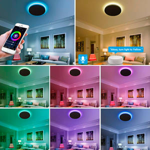 Lámpara de Techo LED de 12 Pulgadas y 24 W, Panel Ultrafino Empotrado, RGB Regulable, 2000K-6000K Ajustable, Lámpara Inteligente para Interiores del Hogar - Product Image 3